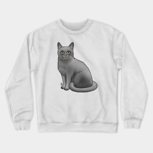 Burmese Cat - Blue Crewneck Sweatshirt